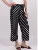 Elasticized Lounge Pants W/ Pockets, Drawstring and Side Slit